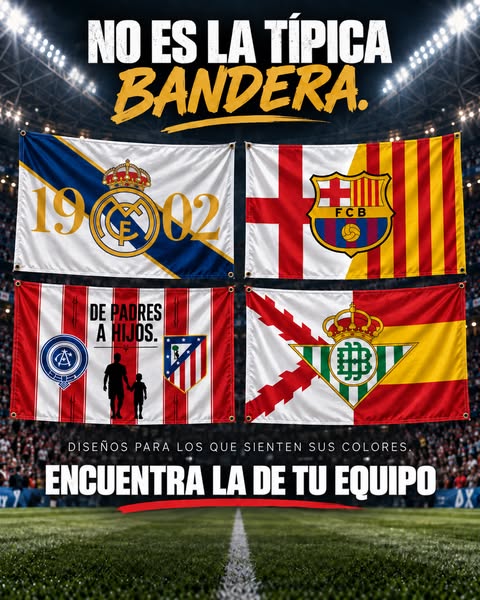 Banderas de tu equipo desde 34.99€