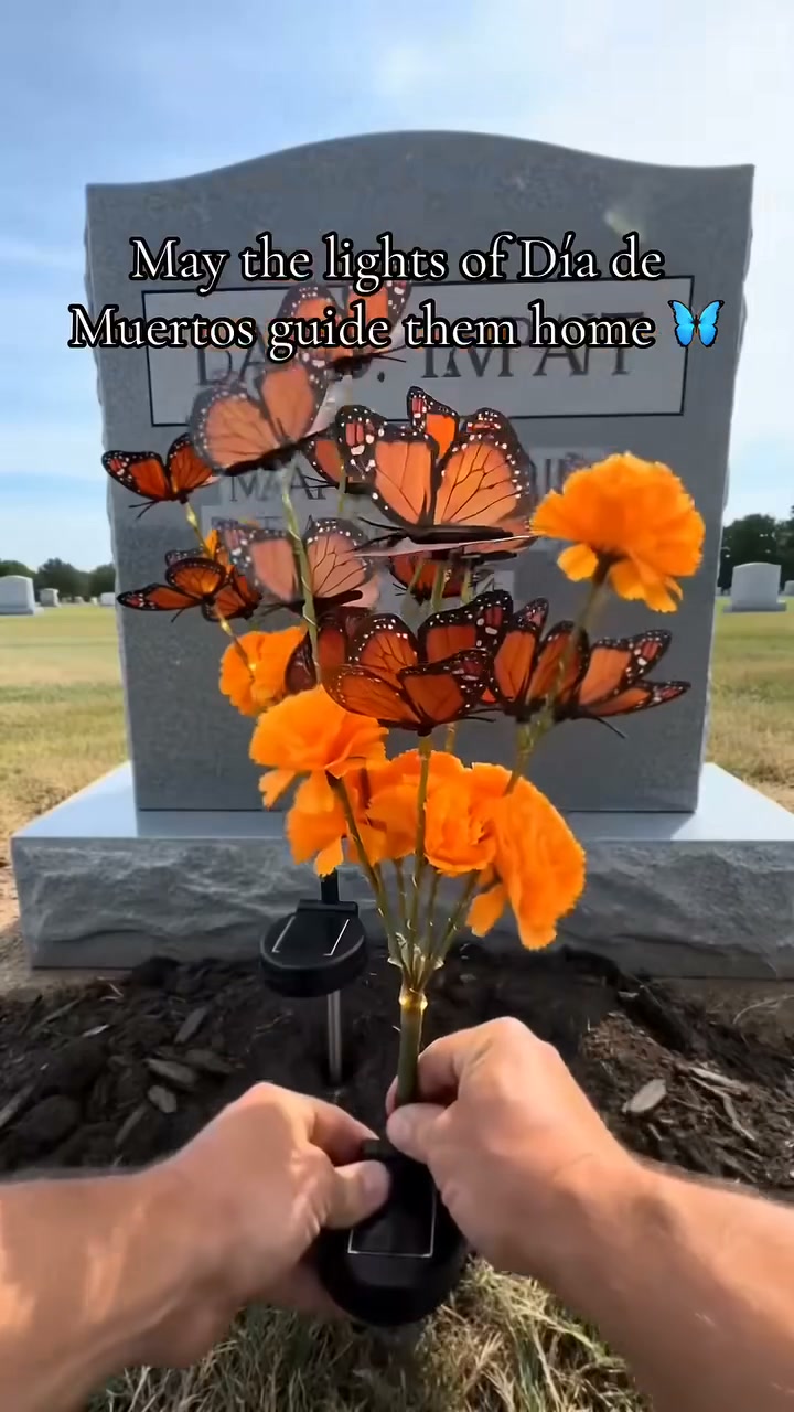 Solar Butterfly Memorial Stake Light