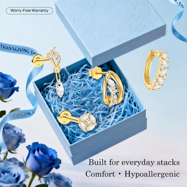 14K Gold Piercing Jewelry