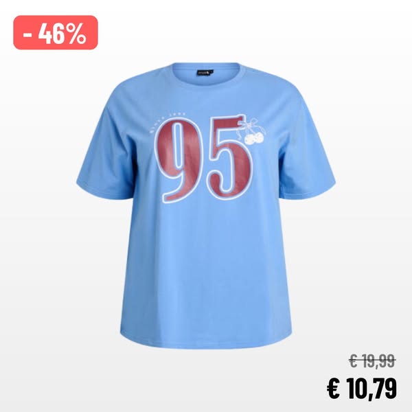 Sportief T-shirt in biologisch katoen