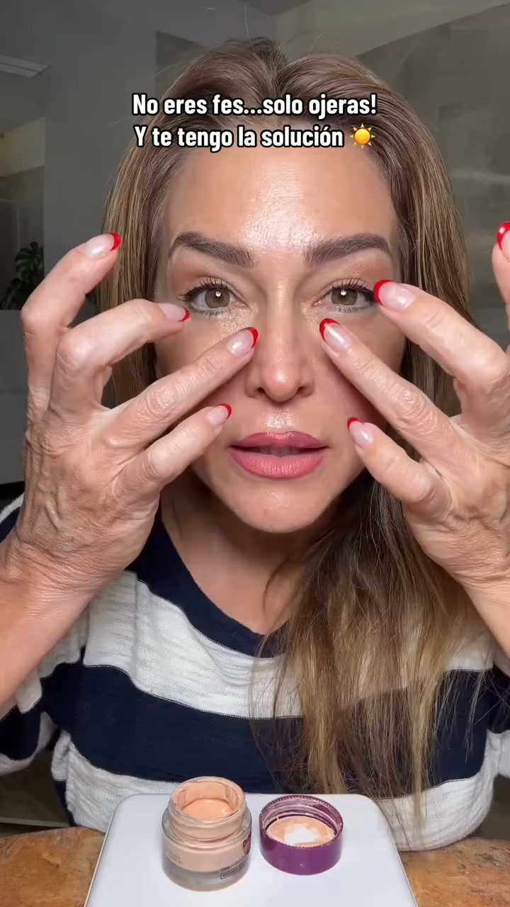 Two jobs, one tinted cream — conceal now, brighten and firm over time.