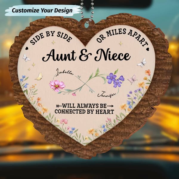 Celebrate Your Special Bond With Customizable Aunt & Niece Ornament!