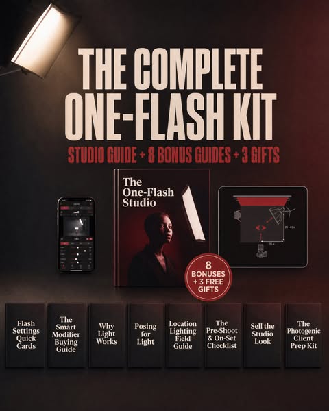 The One-Flash Studio™ — 60 One-Flash Portrait Lighting Setups