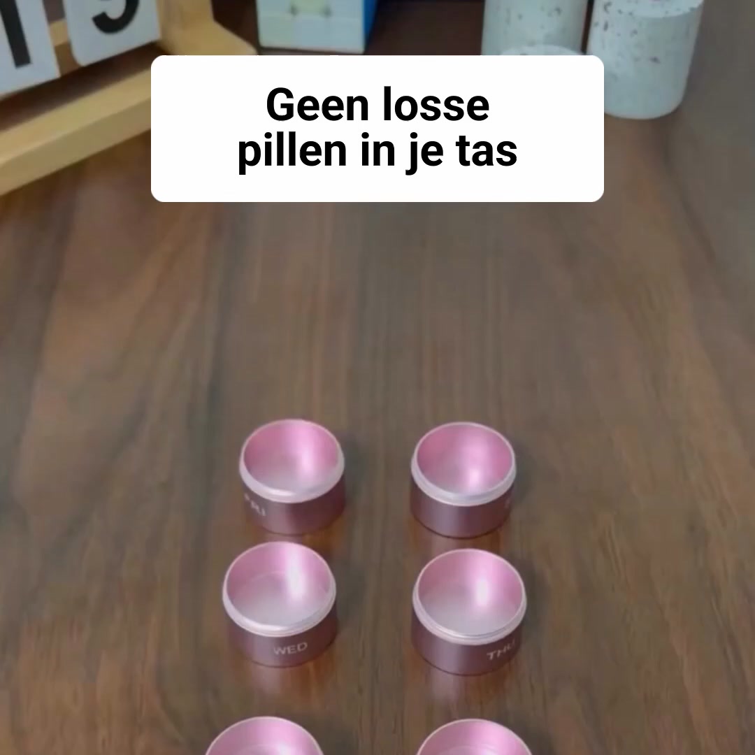 Smart Dose™ – Wekelijkse pillendoos van metaal met 7 vakjes