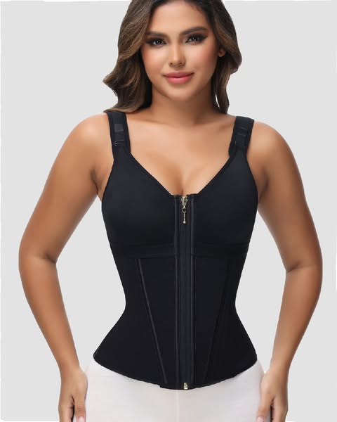 Shapshe® Leopard Print Vest Tummy Control Waist Trainer Black / M