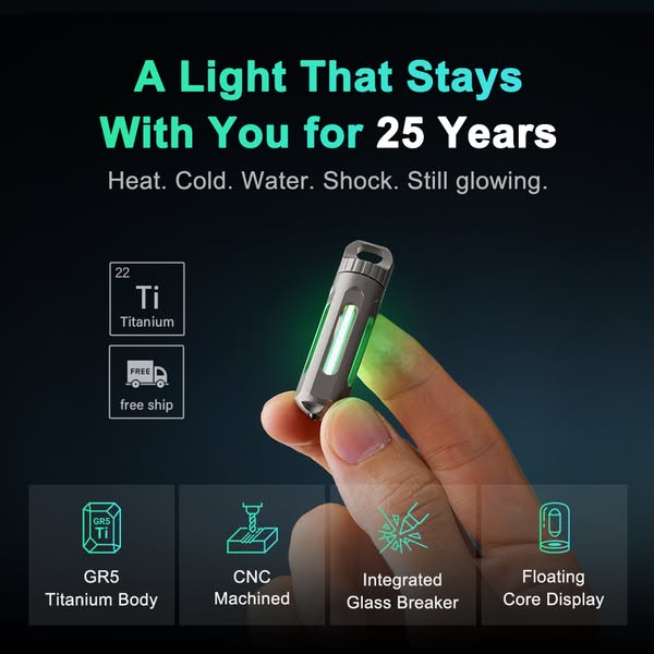 The Tritium Keychain—Carry the Glow. Own the Night.