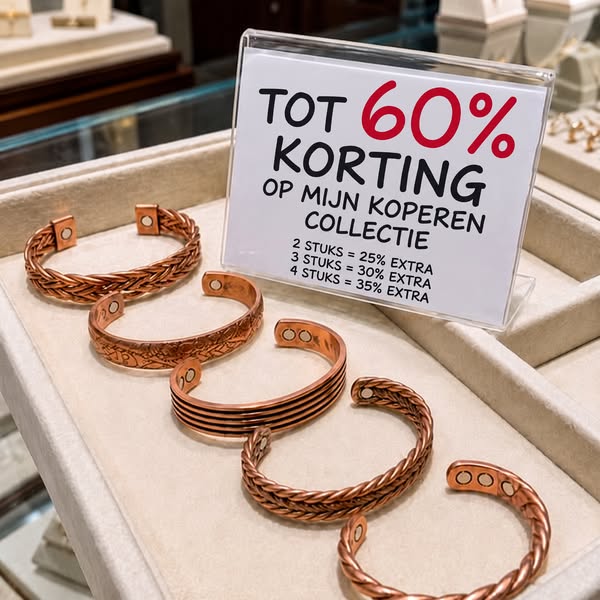 "Mijn moeder werd 96. Ze deed haar koperen armband nooit af. Geen enkele keer."