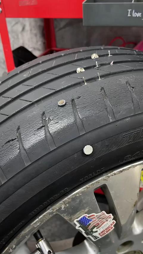Vacuum Tire Mending Nail