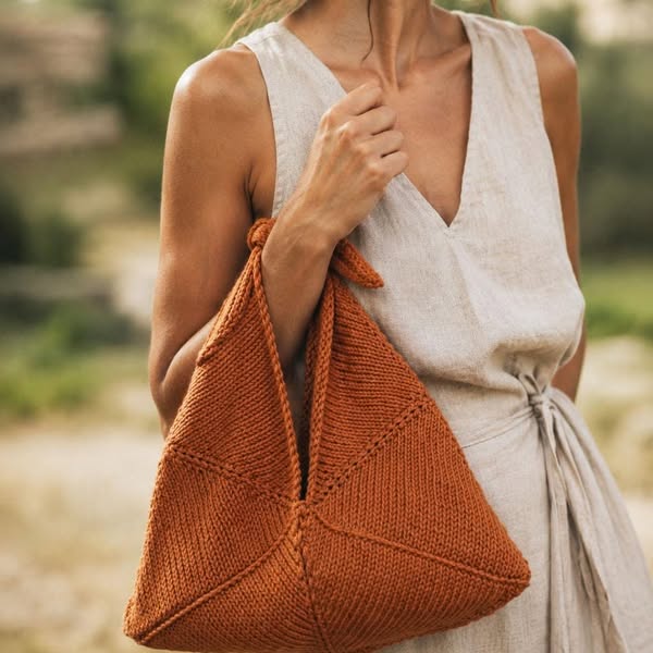 Everyday Foldover Carry Bag Knitting Pattern