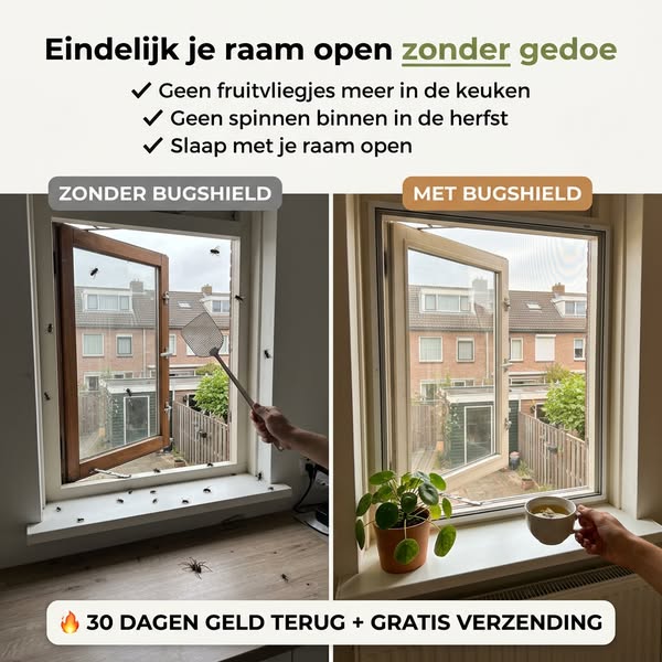 Maak jouw raam insectvrij