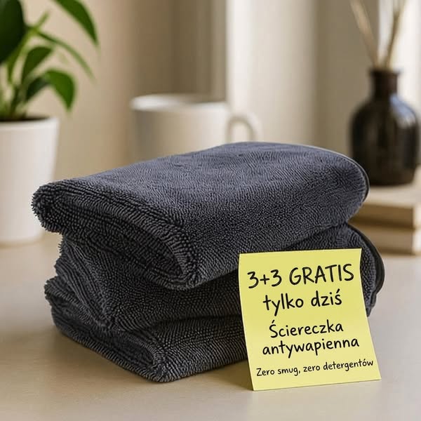 3 ściereczki kupione, 3. gratis!