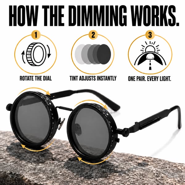Adjustable Dimming Sunglasses