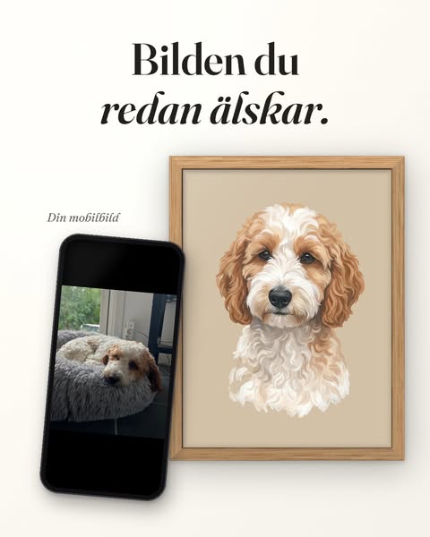 Från mobilbild till tavla