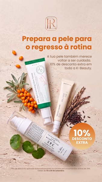10% extra em toda a K-Beauty até 30 de setembro