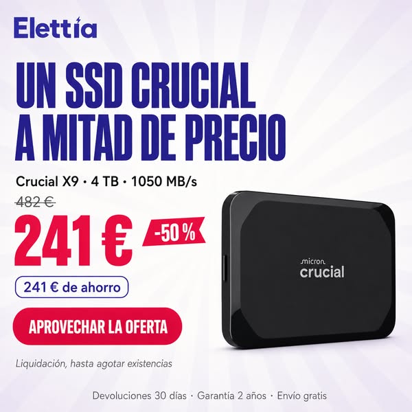 4 TB a mitad de precio