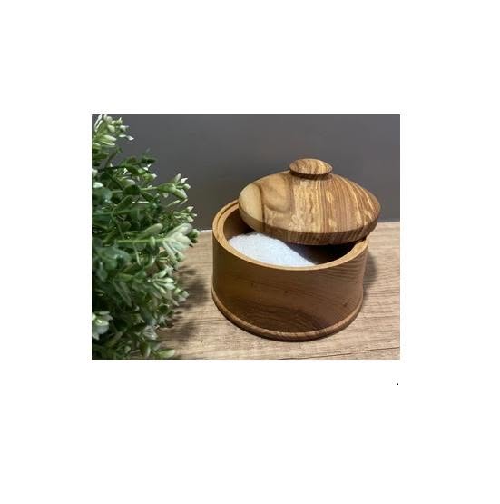 Sugar Jar Containers Wooden Salt Jar With Lid Manufacturing Attractive Best Quality Wood Sugar Pot Set
