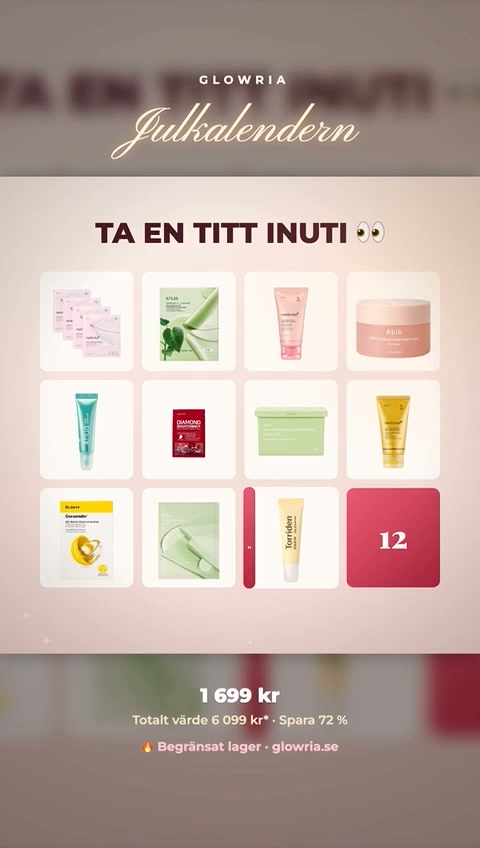 24 fullsize K-beauty-produkter för endast 1 699 kr