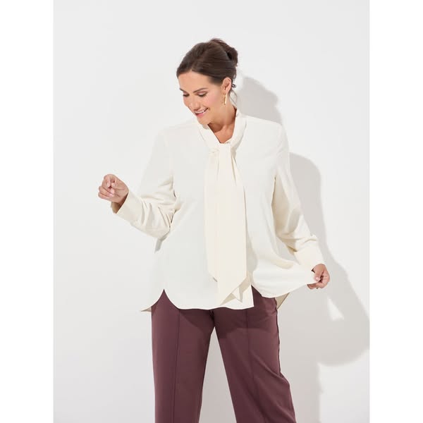 Hilda Crepe Shirt - Ivory
