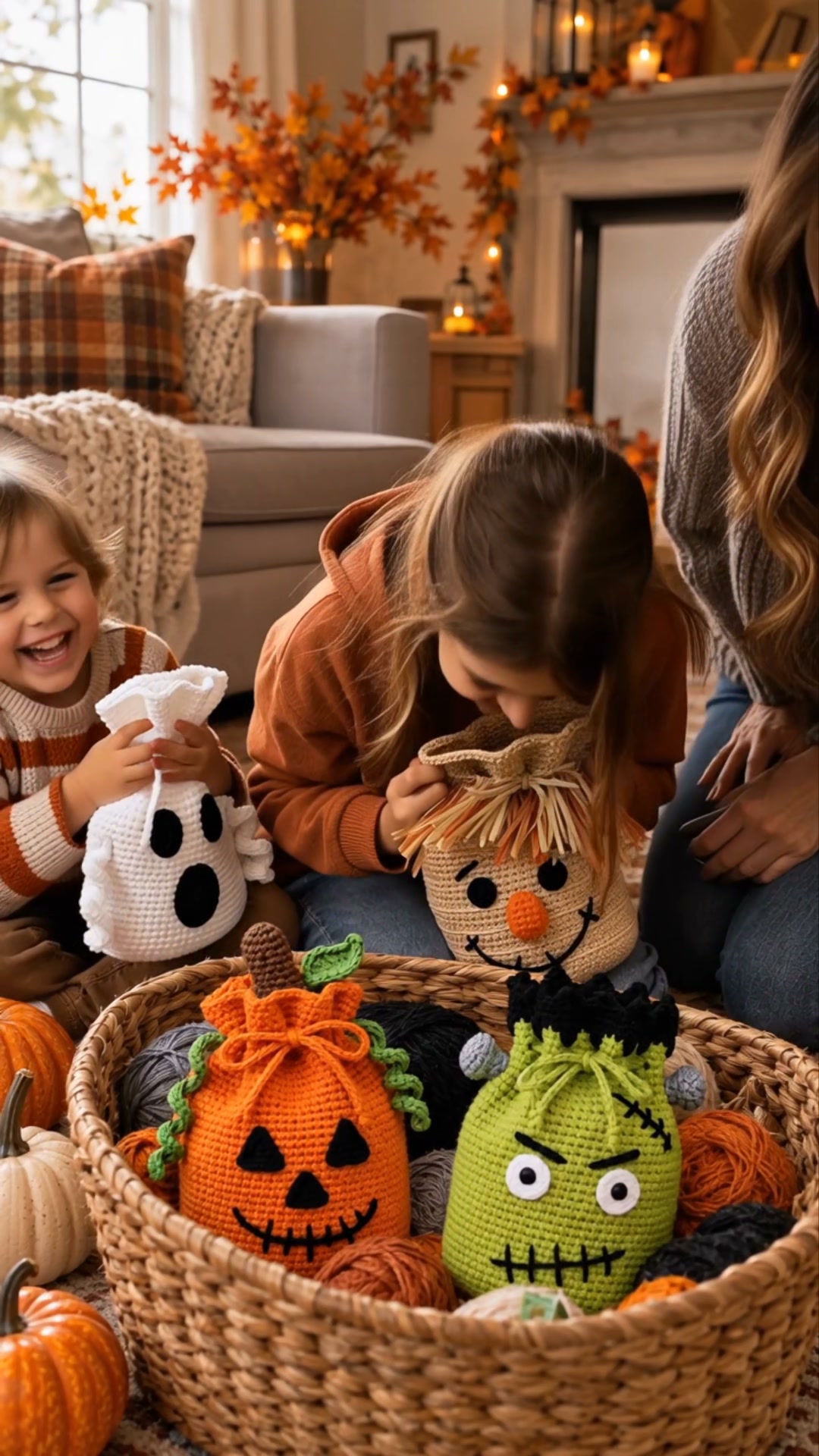 Make Their Halloween Bag Together