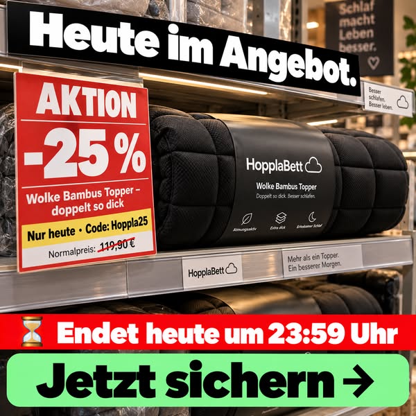 Nur heute: 25 % mit Hoppla25
