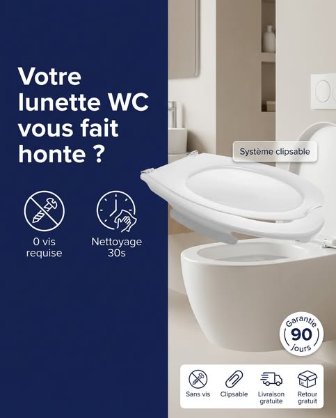 Changer sa Lunette WC Sans Vis
