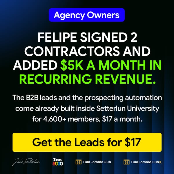 Unlock a 7-Figure Agency System for $17/Month