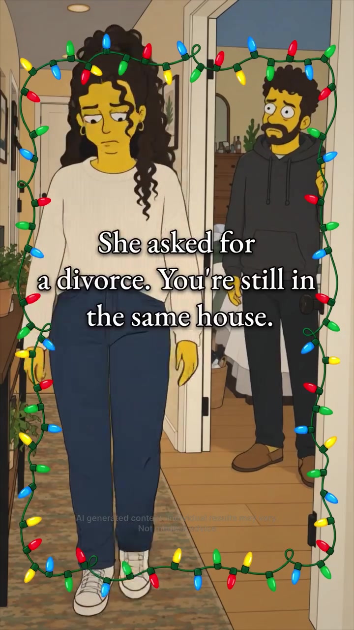 She asked for a divorce.