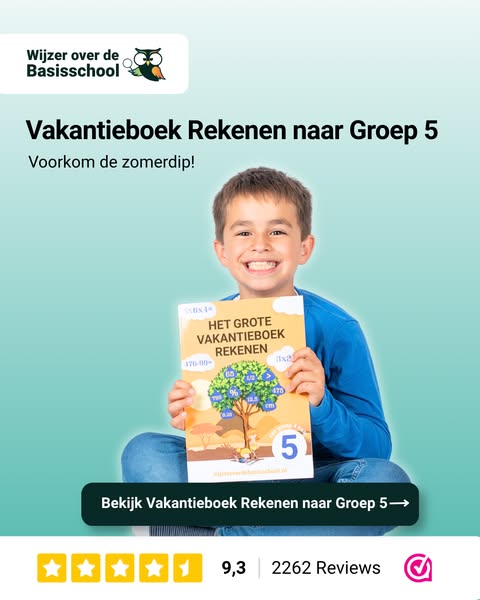 Rekenspelletjes voor de vakantie