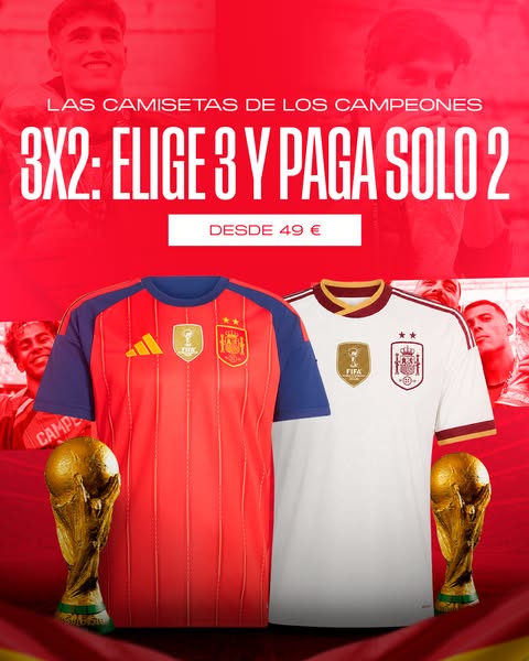 Camisetas de España desde 49 €