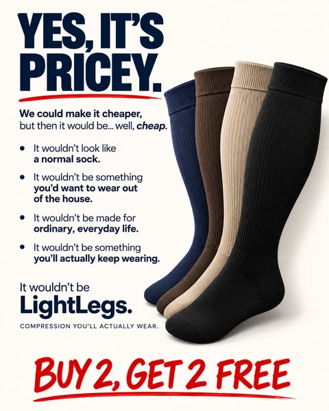 Buy 2, Get 2 Free! LightLeg Compression Socks