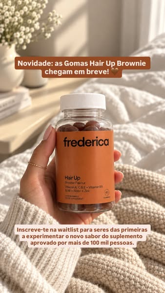 Mesma fórmula.
Novo sabor brownie.
