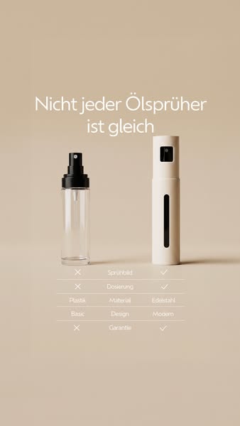 Schluss mit der klebrigen Ölflasche.