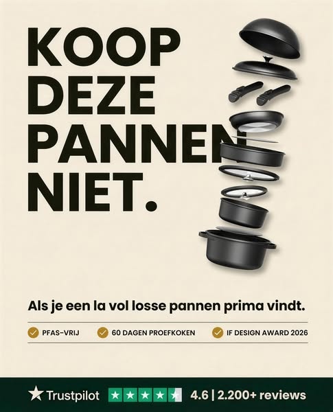 Nooit meer een rommelige pannenlade!