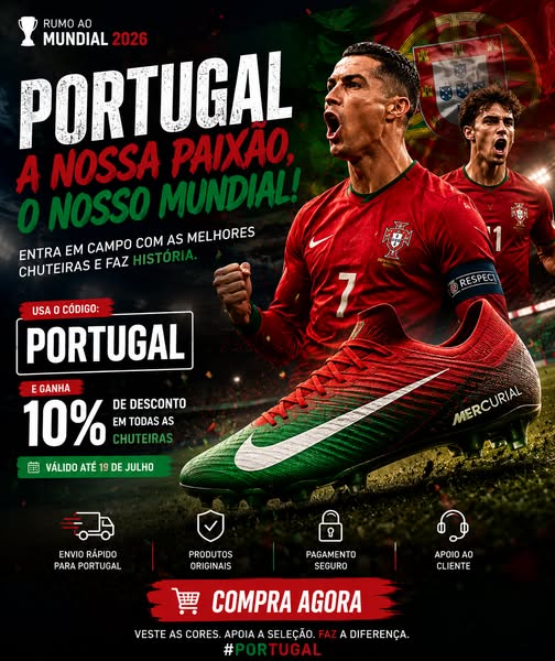 Compra as tuas chuteiras na Auron Performance e recebe 2 ofertas!