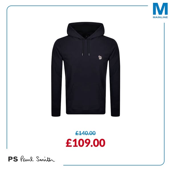 Paul Smith Pullover Hoodie Navy