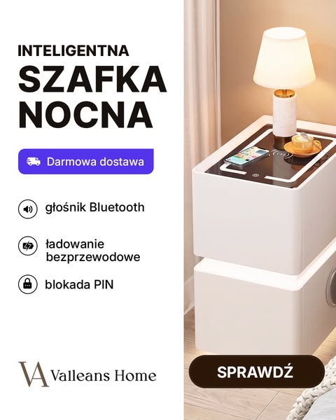 W zestawie taniej! -6% na smart szafki nocne Valleans