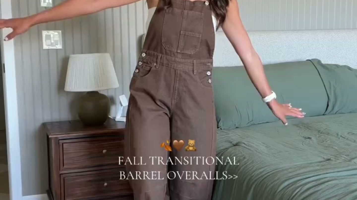 Relaxed Wide-Leg Overalls — Save Up to 50%