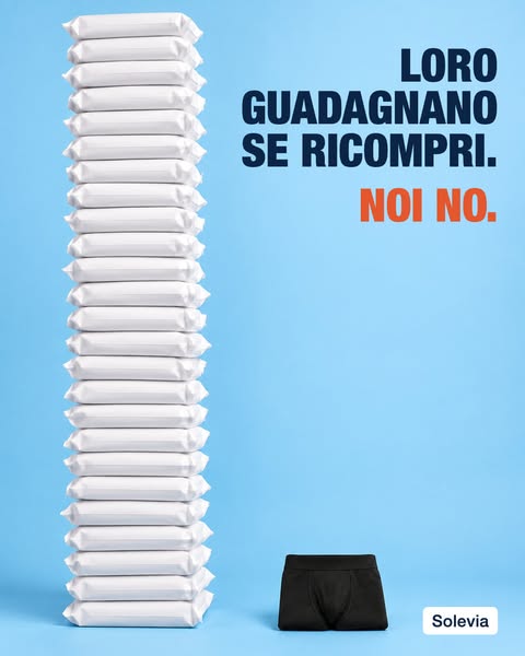 L'usa e getta si ricompra. Questi si lavano.