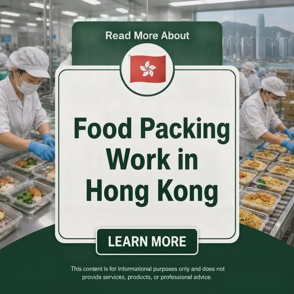 Looking into food packing work in Hong Kong? This guide explains pay factors, shift structures, and facility types. Learn More.