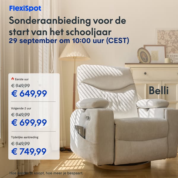 Belli — Bespaar tot €300 | 29 sept. 10:00 uur
