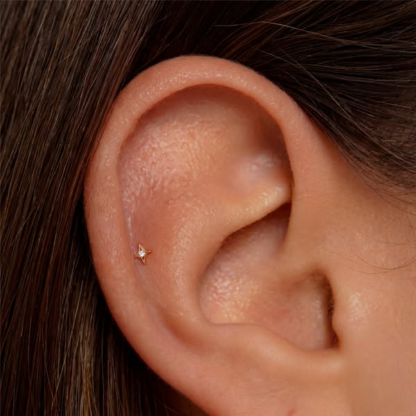 Sterling Silver Tiny Star Labret