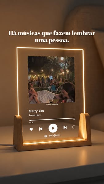 A vossa música, com luz