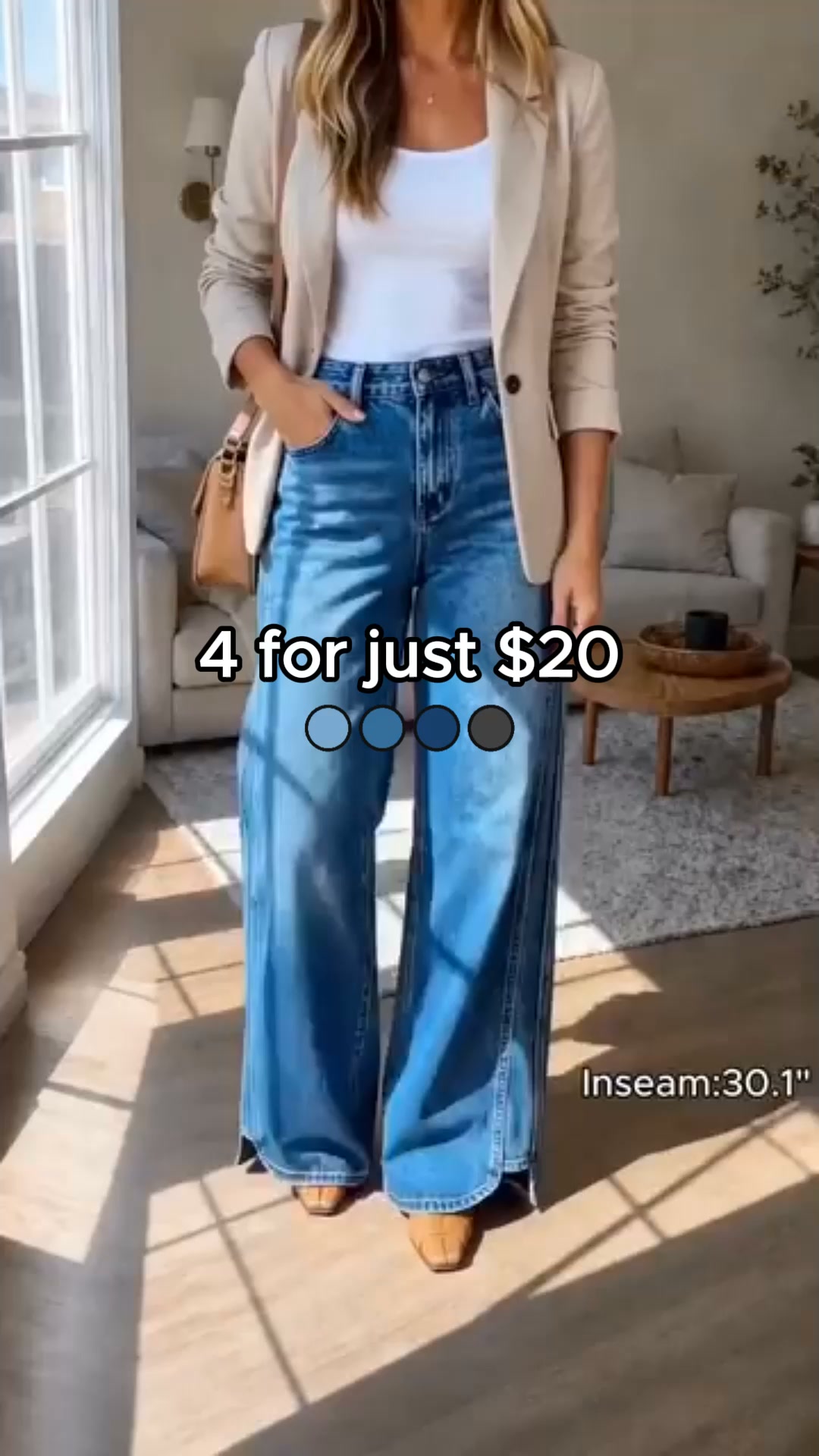 Women’s High-Waisted Wide-Leg Jeans