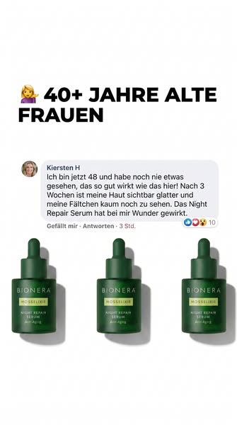 Über Nacht zu glatterer Haut