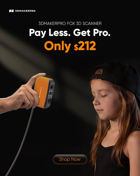 Only $212Fox 3D Scanner