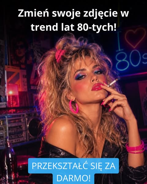 Zmień zdjęcie w styl lat 80.