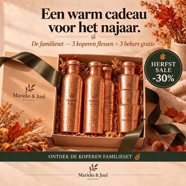 Puur koper. Levenslange garantie. Gratis verzending.