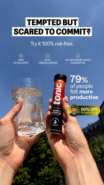 50% OFF Energy + Hydration