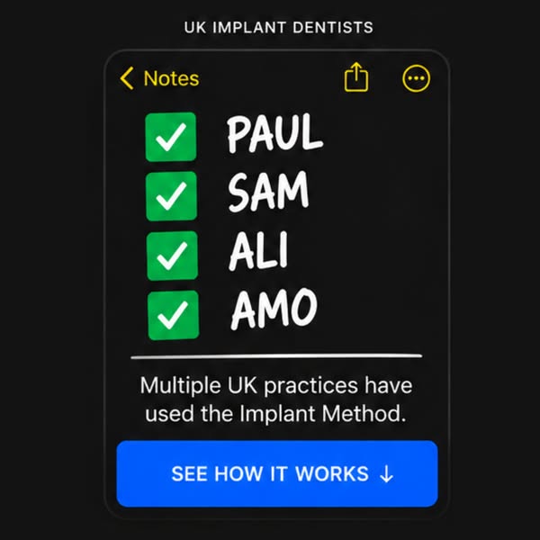 [dentists] get 3-5 new implant patients per month