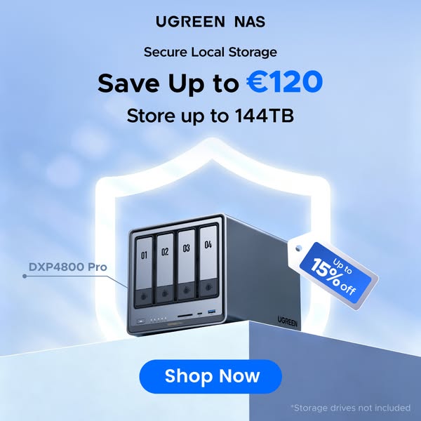 UGREEN NAS Deal: Save Up to €120